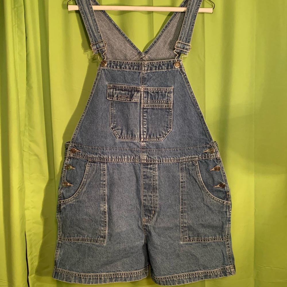 Denim Overall Shorts